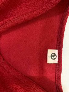 Red Tie Front Crop Top
