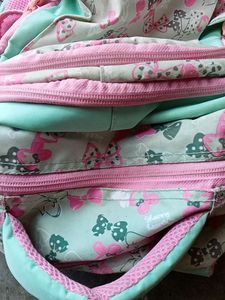 Pastel Green And Pink Backpack