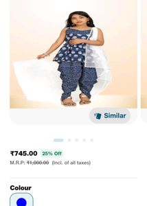 New girls kurti dhoti set