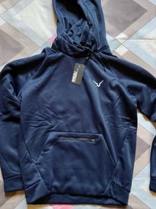 Navy Blue Polyeste Hoody