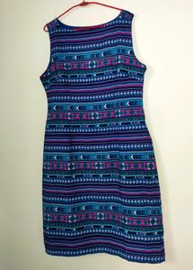 Patterned Sleeveless Dress