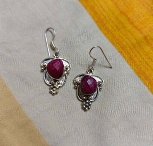 Real Ruby Earrings