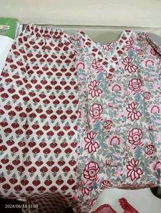 Cotton Kurti Pant Set