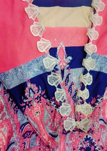 Striped &amp; Paisley Print Top