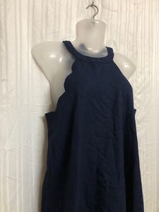Shein Blue Mini Sleeveless Dress