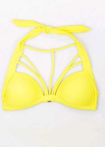 yellow Small Size bikini bra