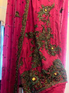 Magenta Embellished suit set