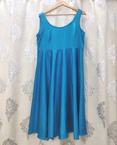 Tailored Blue Shimmer A-Line Formal Gown