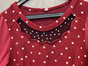 Trendy Bell Maroon Top