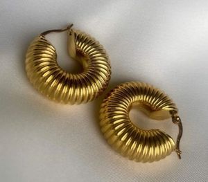 Coil Earrings Chunky Anti-tarnish