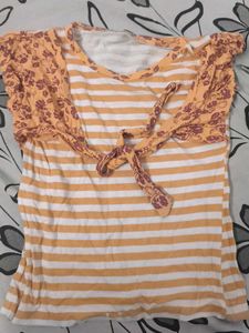 Striped Floral Top for kids up to 2yrs