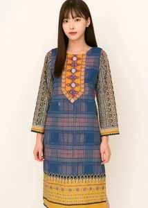 Blue Kurta With Bottom 💫
