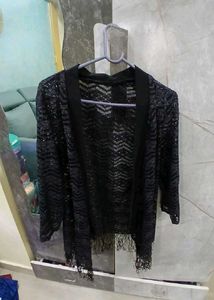 Black Lace Cardigan