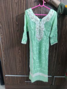 Mint Green Embroidered Pakistani Salwar Kameez