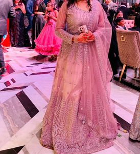 Beautiful Gown With Heavy Dupatta