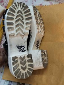 Denim Platform Heels (gladiator heel)