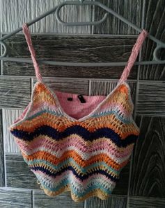 Crochet Knit Crop Top