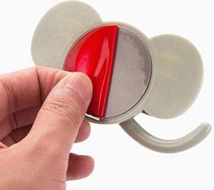 Cute Elephant Wall Hook Hanger Self Adhesive