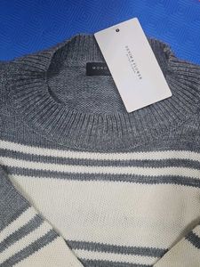 Striped Grey Sweater