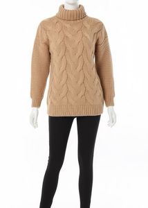Tan Turtleneck Sweater