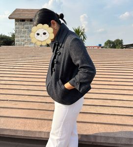 Elegant Grey Coat zara inspired