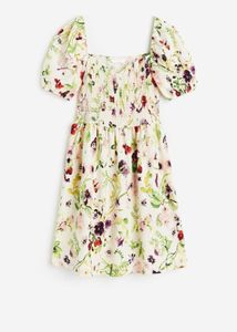 Puff-sleeved Dress
