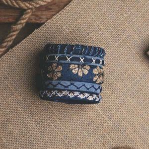 Boho Denim Bangles 🧿