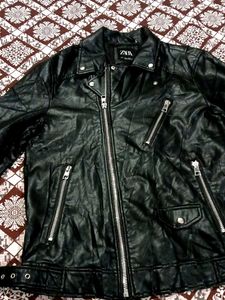 Zara Black Leather Jacket