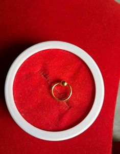 Gold Nose Ring with Ball