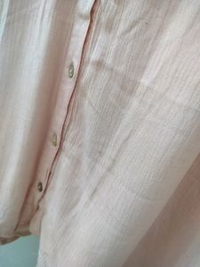 Light Pink Shirt Top For Women