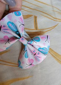 Cute Bow Clip And Earings Combo