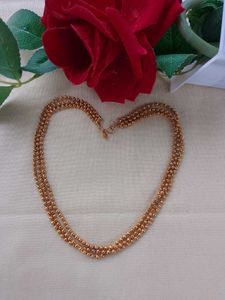 Gold-Tone Beaded Necklace