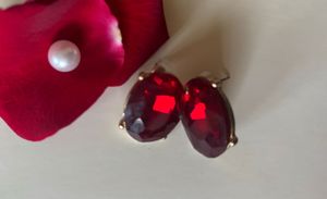 Red Gemstone Earrings