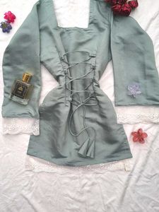 Corset Back Kurti 🤍