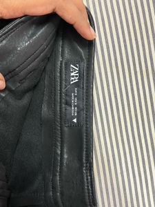 ZARA Faux Leather Skorts – Mini Skirt Look | Excel