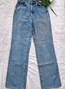 Zara Long Wide Leg Jeans