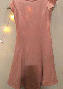 Cute Peach Skater Dress