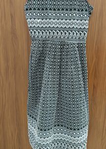 Black Kurti With Hand Printed Design..