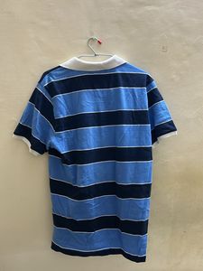 Teamspirit Blue Striped Polo T-shirt
