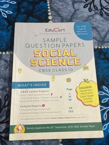 Class 10th Sample Paper Social Science Educart