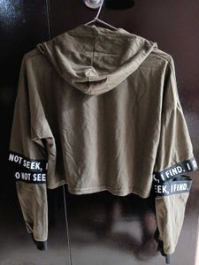&#34;I DO NOT SEEK. l FIND.&#34; Statement Cropped Hood