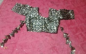 Elegant Black &amp; Green Lehenga Choli