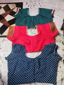 Set of 3 Sari Blouses