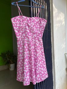 Pink Floral Summer Dress