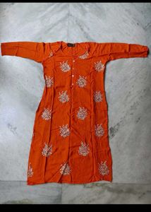 COMBO OF 2 COTTON KURTI🟠⚪