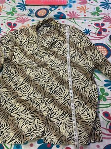 Tiger Print Women Shirt For Casual Wear