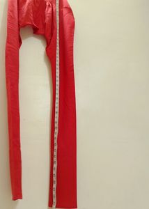♥️New Red A-line Embroidered Patch Kurti With Pant
