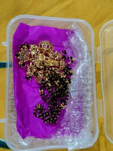 Long Black Beads