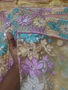 FESTIVE NET SAREE