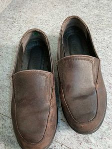 (40)Woods Tan formal slip-on shoes for Women